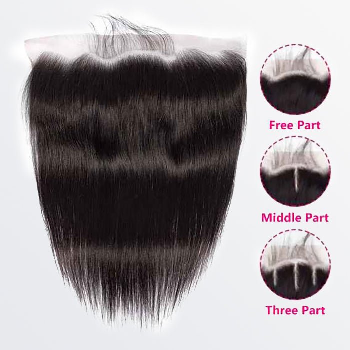 1B Straight 13x6 HD Lace Frontal Human Hair 4 1B Straight 13x6 HD Lace Frontal Human Hair - Image 3