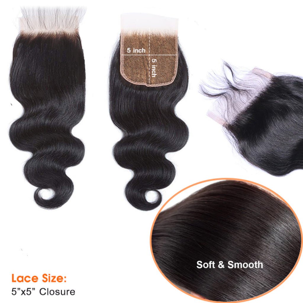 5x5 Body Wave Lace Closure – 100% Human Hair 6 5x5 Body Wave Lace Closure – 100% Human Hair - Image 5