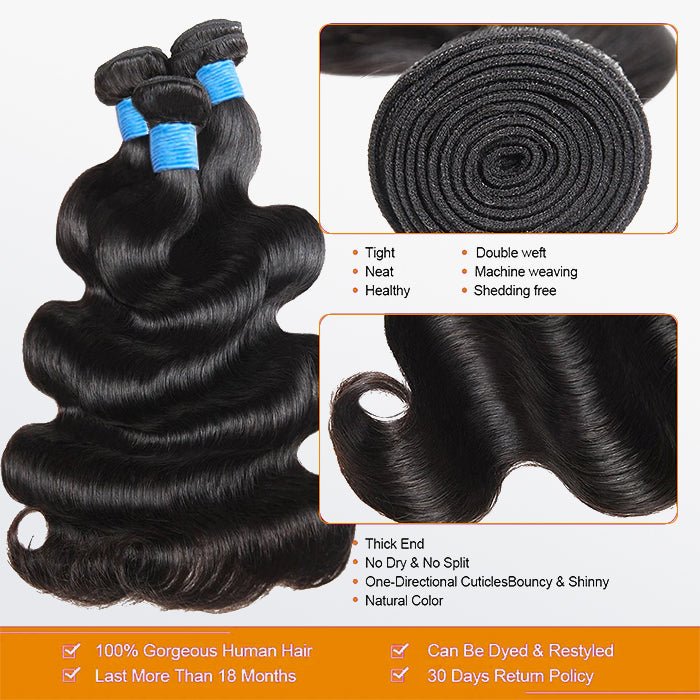 10A Brazilian Body Wave Virgin Hair Bundle 4 10A Brazilian Body Wave Virgin Hair Bundle - Image 3