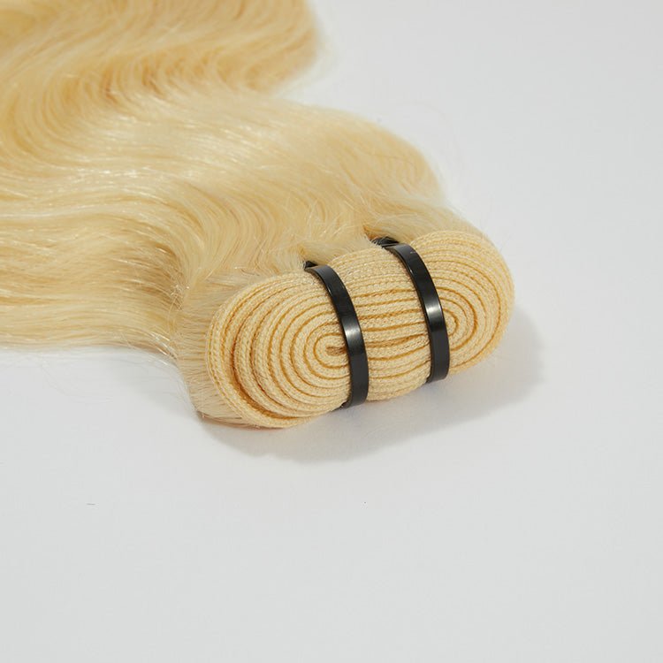 12A Premium Body Wave Raw Indian Hair - Lightest Blonde #613 4 12A Premium Body Wave Raw Indian Hair - Lightest Blonde #613 - Image 3